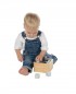 Mobile Preview: Label Label - Formen-Steckspiel Box - Kinder Sortierbox aus Holz Blau - Personalisierbar Namen LLWT-25057
